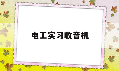 电工实习收音机(电工实训做收音机)